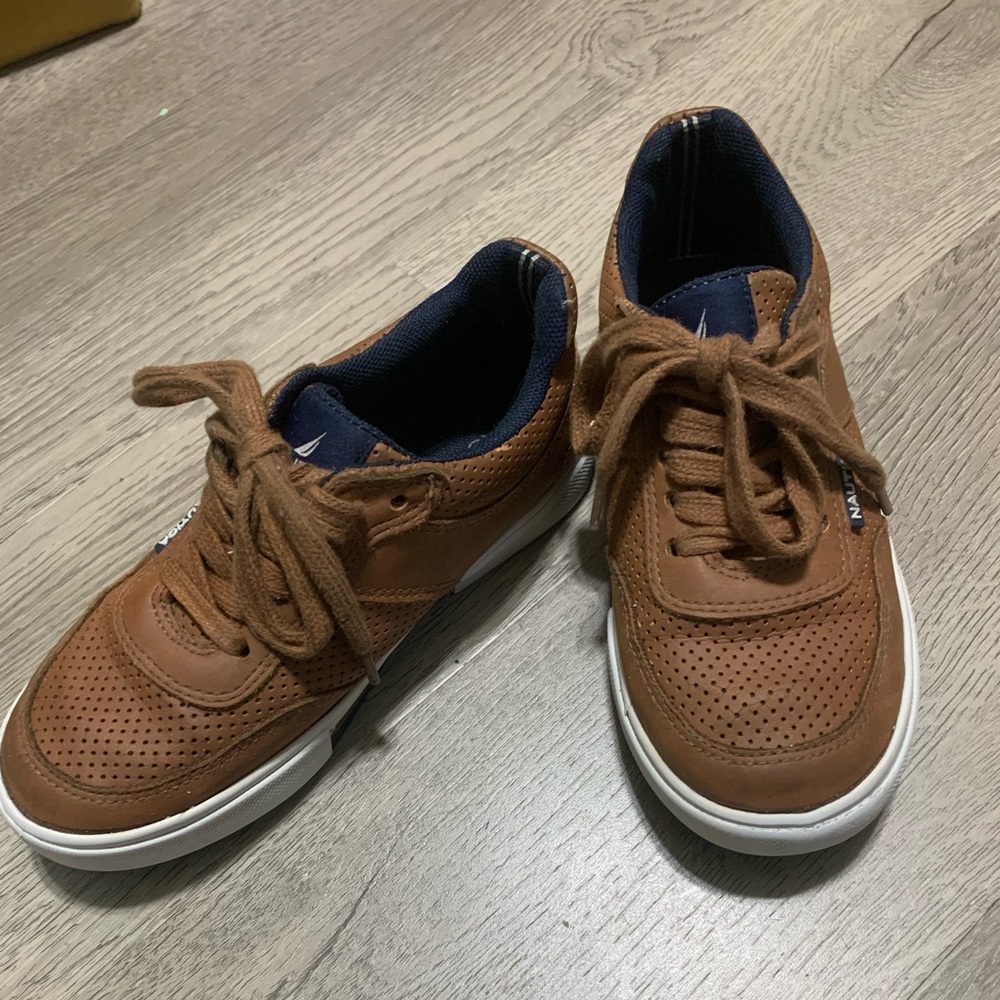Nautical boat shoes, Size 12, Cognacs Tan Brown Shoes. Dress shoes